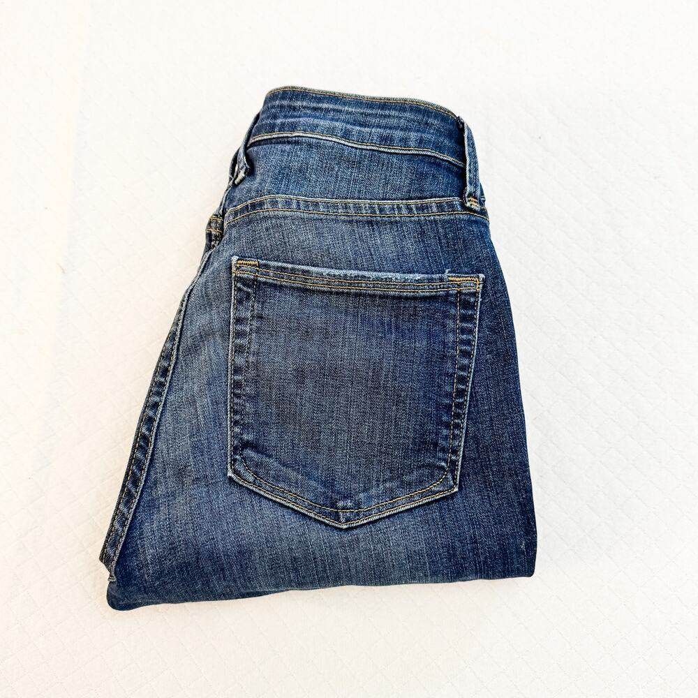 Good American Good Legs Split Hem Constrast Stitch Denim Jeans Size 2